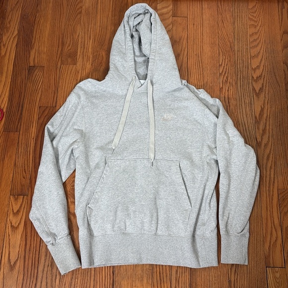 Nike Sportswear Classic Fleece Pullover Hoodie Da0023 Grey Men's Small - Picture 1 of 8